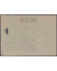 F-EX56593 GERMANY OCCUPATION BIZONE 1948 8pf REMSCHEID LENNEP COVER