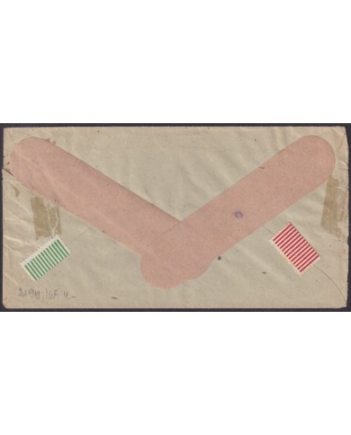 F-EX56599 GERMANY OCCUPATION BIZONE 1946 12pf HAMBURG COVER.