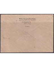 F-EX56601 GERMANY OCCUPATION BIZONE 1946 25pf HAMBURG SPECIAL CANCEL COVER.