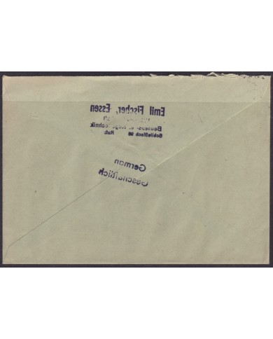 F-EX56602 GERMANY OCCUPATION BIZONE 1946 16pf ESSEN COVER.