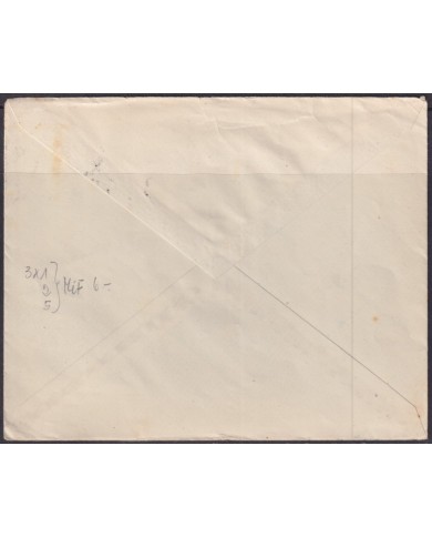 F-EX56579 GERMANY BADEN FRANCE OCCUPATION 1947 20pf SKI CANCEL HINTERZARTEN.