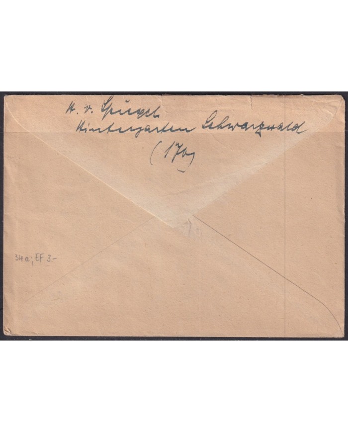 F-EX56580 GERMANY BADEN FRANCE OCCUPATION 1947 BADEN BADEN COVER.