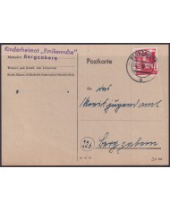 F-EX56565 GERMANY BADEN FRANCE OCCUPATION 1948 12pf BERGZABERN SPECIAL CARD.