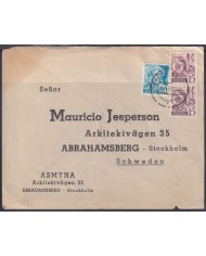 F-EX56749 GERMANY BADEN FRANCE OCCUPATION 1947 12pf HEBEL BADEN BADEN COVER.