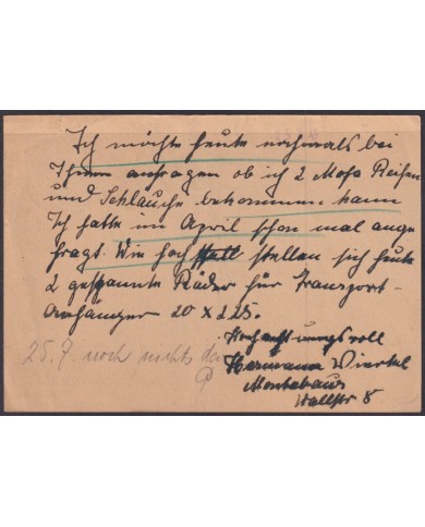 F-EX56567 GERMANY RHINE PALATINATE FRANCE OCCUPATION 1947 12pf MONBERBAUR COVER.