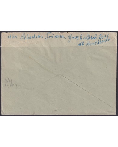 F-EX56583 GERMANY RHINE PALATINATE FRANCE OCCUPATION 1947 12pf COVER.