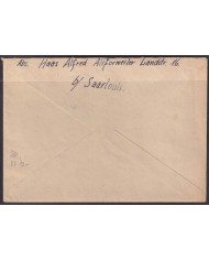 F-EX56571 GERMANY SAAR SARRE FRANCE OCCUPATION 1948 6pf METAL FOUNDRY COVER.