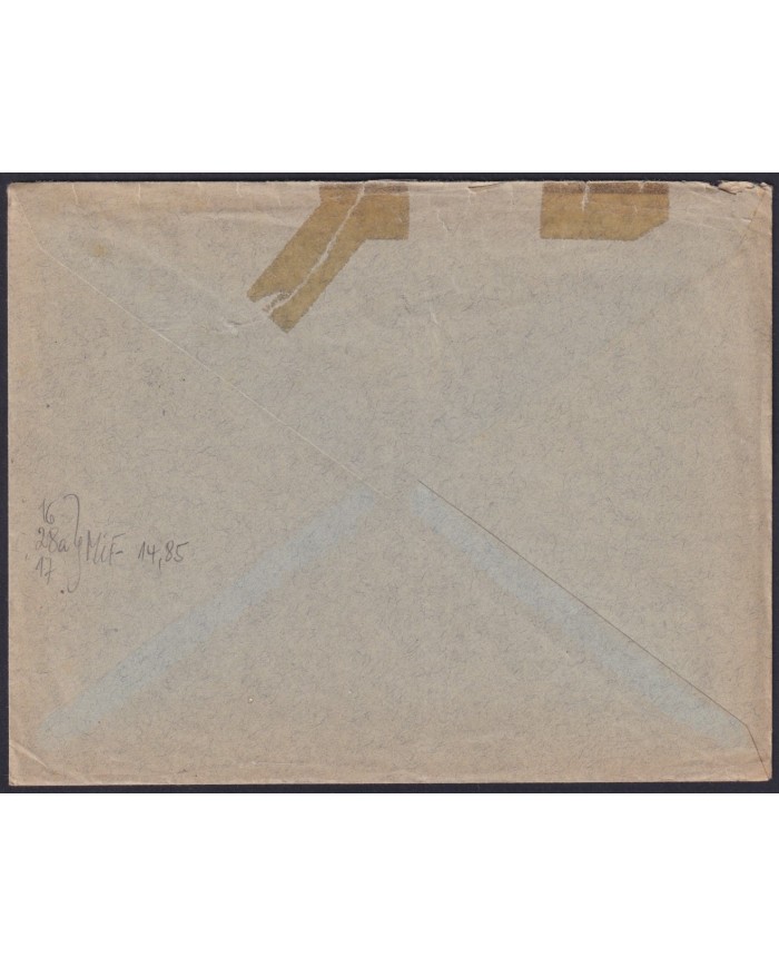 F-EX56572 GERMANY WURTTEMBERG FRANCE OCCUPATION 1948 BUILDING LANDSCAPE COVER.