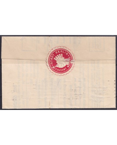 F-EX56634 GERMANY 1933-34 HINDENBURG 1934 4pf PERFORATED STAMPS BERLIN COVER.