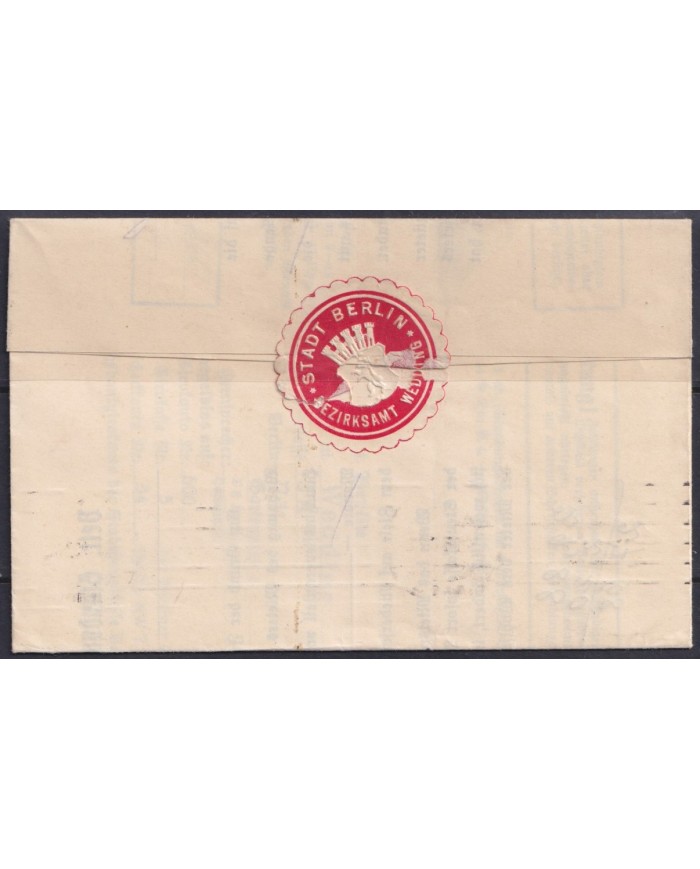 F-EX56634 GERMANY 1933-34 HINDENBURG 1934 4pf PERFORATED STAMPS BERLIN COVER.