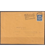F-EX56659 GERMANY 1933-34 HINDENBURG 1934 4pf WEISBADEN WINTER STAMP SPECIAL CANCEL COVER.