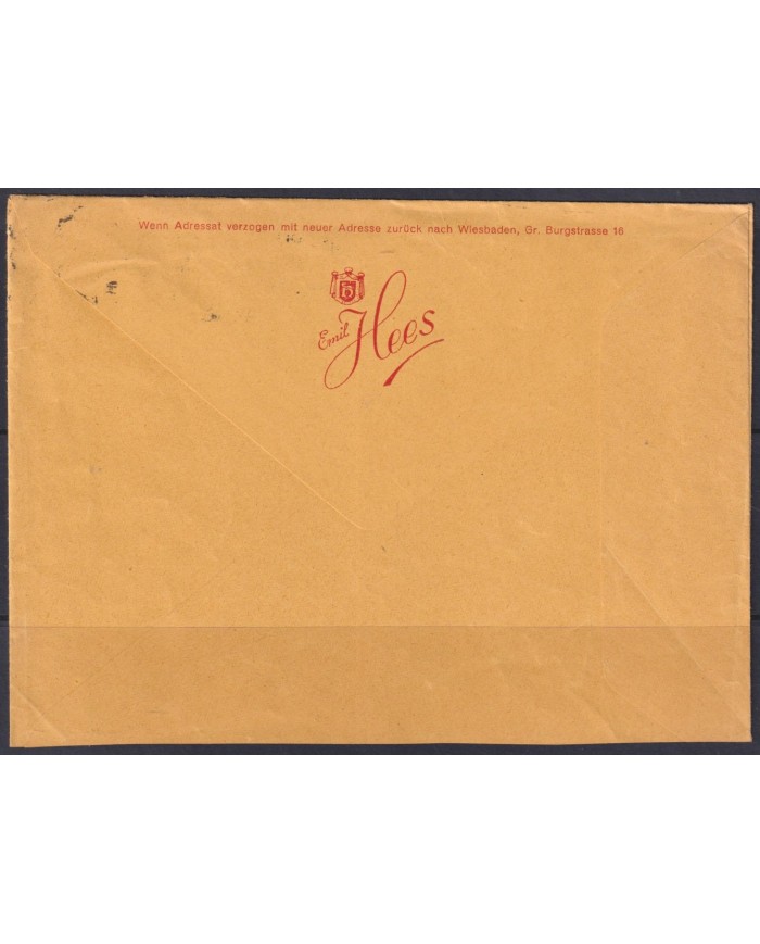 F-EX56659 GERMANY 1933-34 HINDENBURG 1934 4pf WEISBADEN WINTER STAMP SPECIAL CANCEL COVER.