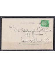 F-EX56664 GERMANY 1933-34 HINDENBURG 1934 5pf WAREN MURITZ CANCEL COVER.