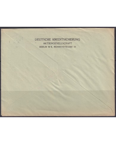 F-EX56673 GERMANY 1933-34 HINDENBURG 1937 8pf BERLIN PARTICIPANT IN THE STREAM CANCEL COVER.