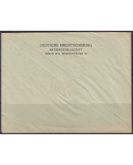 F-EX56673 GERMANY 1933-34 HINDENBURG 1937 8pf BERLIN PARTICIPANT IN THE STREAM CANCEL COVER.