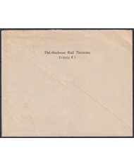 F-EX56674 GERMANY 1933-34 HINDENBURG 1935 8pf LEIPZIG FAIR CANCEL COVER.