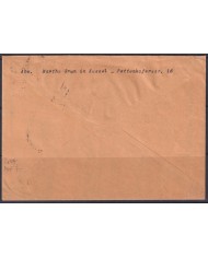 F-EX56676 GERMANY 1933-34 HINDENBURG 1934 4pf HASSEL CANCEL COVER.