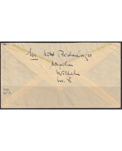 F-EX56682 GERMANY 1933-34 HINDENBURG 1933 6pf MUNICH CANCEL COVER.