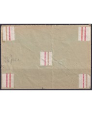 F-EX56683 GERMANY 1933-34 HINDENBURG 1934 1+5pf BOOKLED LOHFELDEN CANCEL COVER.
