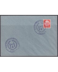 F-EX56728 GERMANY 1933-34 HINDENBURG 12pf REICHSSPORTFELDS OLYMPIC SPECIAL CANCEL COVER.
