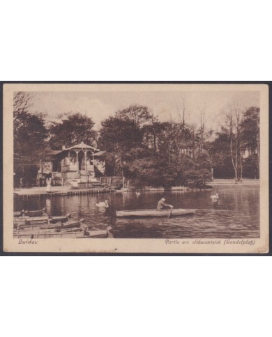 F-EX56788 GERMANY 1933-34 HINDENBURG 1938 6pf ZWICKAU SACH ARCHITECTURE SPECIAL CANCEL POSTCARD.