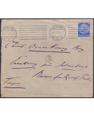 F-EX56799 GERMANY 1933-34 HINDENBURG 1935 25pf MUNICH - ISTAMBUL TURKEY COVER.