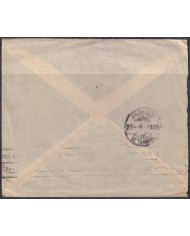F-EX56799 GERMANY 1933-34 HINDENBURG 1935 25pf MUNICH - ISTAMBUL TURKEY COVER.