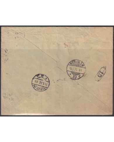 F-EX56715 GERMANY 1933-34 HINDENBURG 1938 6+40pf MUNICH EXPRESS COVER.