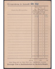 F-EX56649 GERMANY 1941-43 HITLER DEFINITIVE 1942 3pf HAREN SPECIAL CARD.