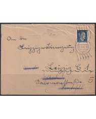 F-EX56666 GERMANY 1941-43 HITLER DEFINITIVE 1942 4pf POSEN FORWARDED FRONT COVER.