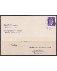 F-EX56670 GERMANY 1941-43 HITLER DEFINITIVE 1944 6pf SOLINGEN COVER.