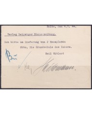 F-EX56670 GERMANY 1941-43 HITLER DEFINITIVE 1944 6pf SOLINGEN COVER.