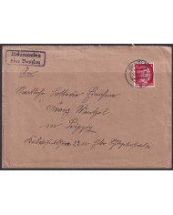 F-EX56701 GERMANY 1941-43 HITLER DEFINITIVE 1941 12pf BUNZLAU COVER.