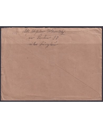 F-EX56701 GERMANY 1941-43 HITLER DEFINITIVE 1941 12pf BUNZLAU COVER.