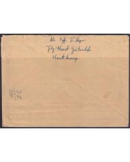 F-EX56718 GERMANY 1941-43 HITLER DEFINITIVE 1943 12+40pf GUTERSLOH EXPRESS COVER.
