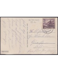 F-EX56747 GERMANY 1939 LANDSCAPE 15pf POSTCARD COVER FRANKFURT.