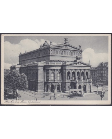 F-EX56747 GERMANY 1939 LANDSCAPE 15pf POSTCARD COVER FRANKFURT.