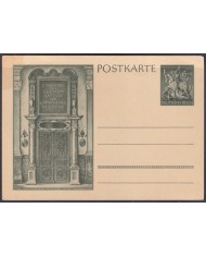 F-EX56745 GERMANY 1943 UNUSED POSTAL STATIONERY SPECIAL DOOR MEDIEVAL KNITH.