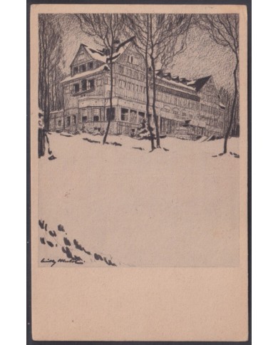 F-EX56741 GERMANY 1935 POSTCARD SPECIAL CANCEL WIESBADEN.