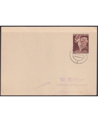 F-EX56739 GERMANY 1941 MARBURG COVER DANCE WOMAN.