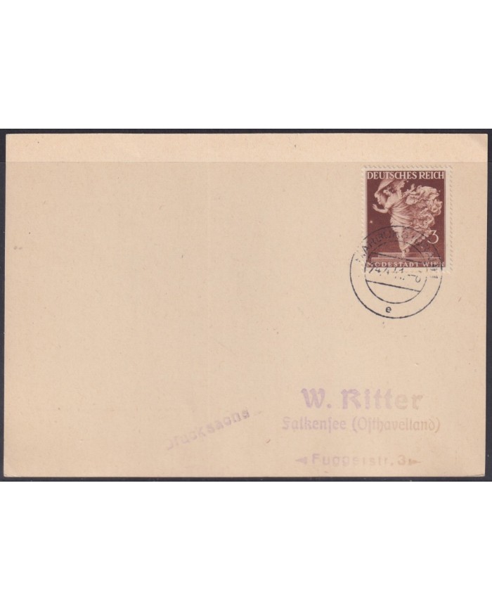 F-EX56739 GERMANY 1941 MARBURG COVER DANCE WOMAN.