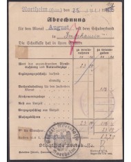 F-EX56723 GERMANY 1929-34 OFFICIAL MILITAR SERVICE 3pf NORTHEIM 1935 COVER.