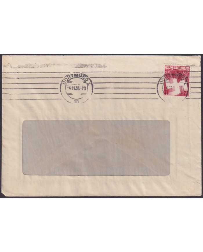 F-EX56696 GERMANY 1936 DORMUND 8º CONGRESS OF NURENBERG COVER.