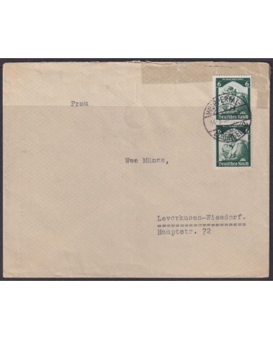 F-EX56690 GERMANY 1935 6pf RETORN OF SARRE SAAR WUPPERTAL COVER.