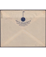 F-EX56690 GERMANY 1935 6pf RETORN OF SARRE SAAR WUPPERTAL COVER.