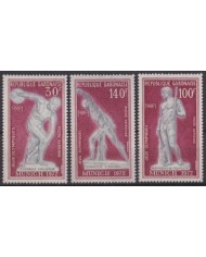 F-EX56161 GABON MNH 1972 MUNICH OLYMPIC GAMES ATHLETISM ARCHAEOLOGY.
