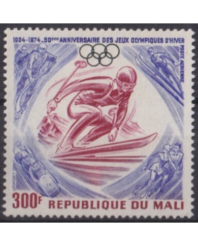 F-EX56286 MALI MNH 1974 50º ANNIV WINTER OLYMPIC GAMES SKI.