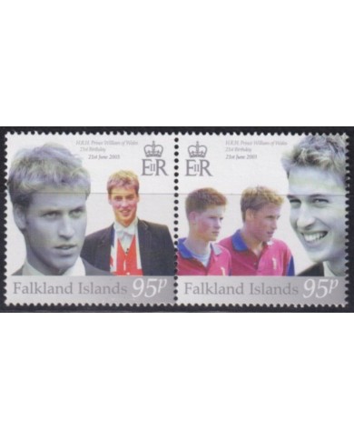 F-EX56388 FALKLAND IS MNH 2003 ROYAL FAMILY 18th BIRTHDAY PRINCE HARRY