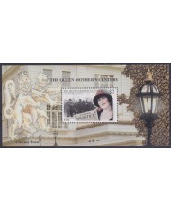 F-EX56374 FIJI IS MNH 1999 ROYAL FAMILY QUEEN MOTHER CENTENARY SHEET.