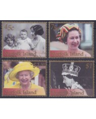 F-EX56384 NORFOLK IS MNH 2002 ROYAL FAMILY QUEEN ELIZABETH II GOLDEN JUBILEE.